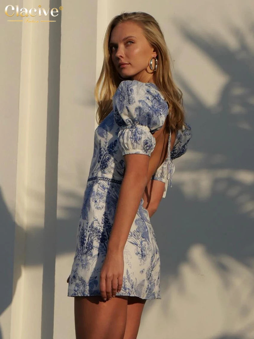 Summer Slim Print Dress