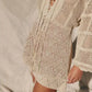 Knit Mesh Hollow Out Beach Mini Dress