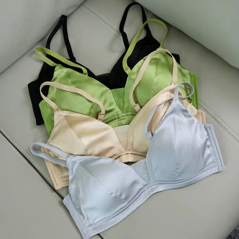 Silk Bra 93% Mulberry Silk 7% Spandex Charmeuse