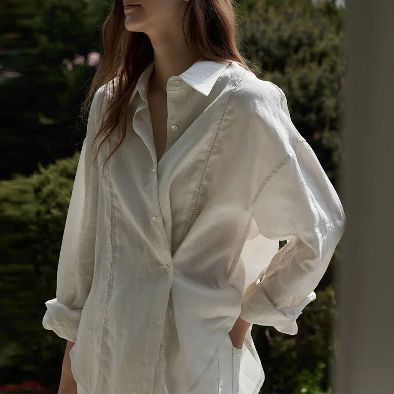 Minimalist linen shirt