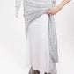 One Shoulder Stretchy Silver Sequin Party Dress Full Lining Bodycon Floor Length Backless Mermaid Tight Summer Dress