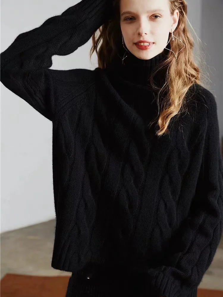 Loose-fit cashmere jumper