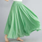 Cotton Linen Women Skirts Maxi Elegant