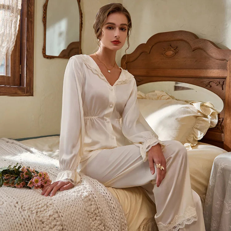 Pyjamas Lace Palace Style Sleepwear