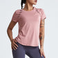 Loose Yoga Clothes Tops Short-Sleeved Running Quick-Drying Clothes T-Shirts Short Sports Hollow Fitness Clothes Women's Blouses