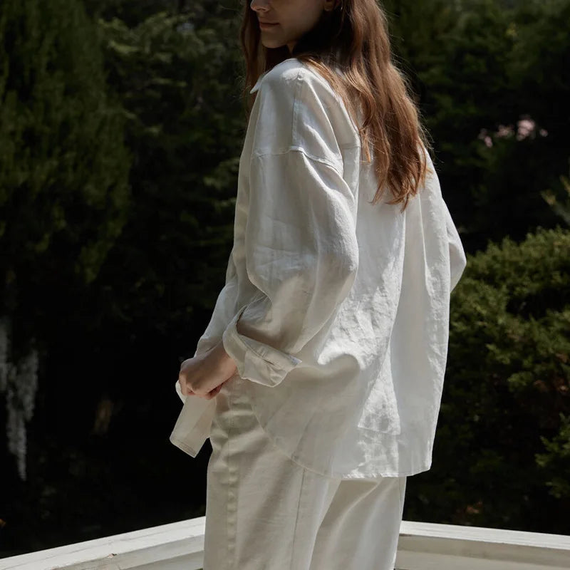 Minimalist linen shirt