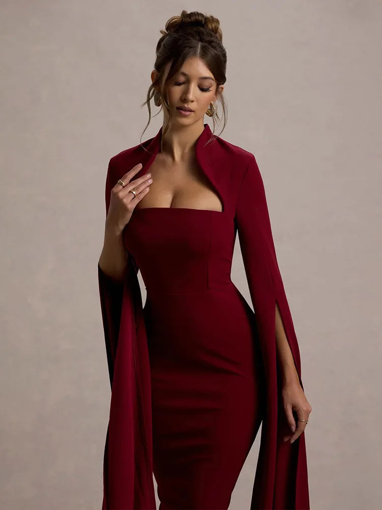 Elegant Long Sleeved Dress