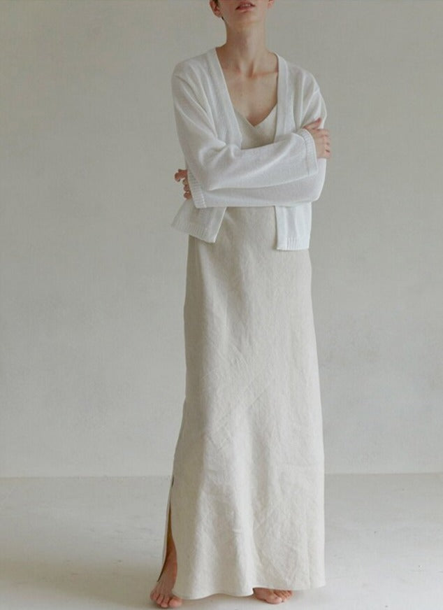 Linen maxi dress