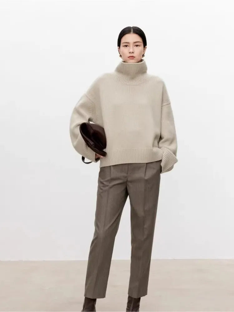 Turtleneck cashmere jumper