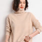 Turtleneck cashmere pullover