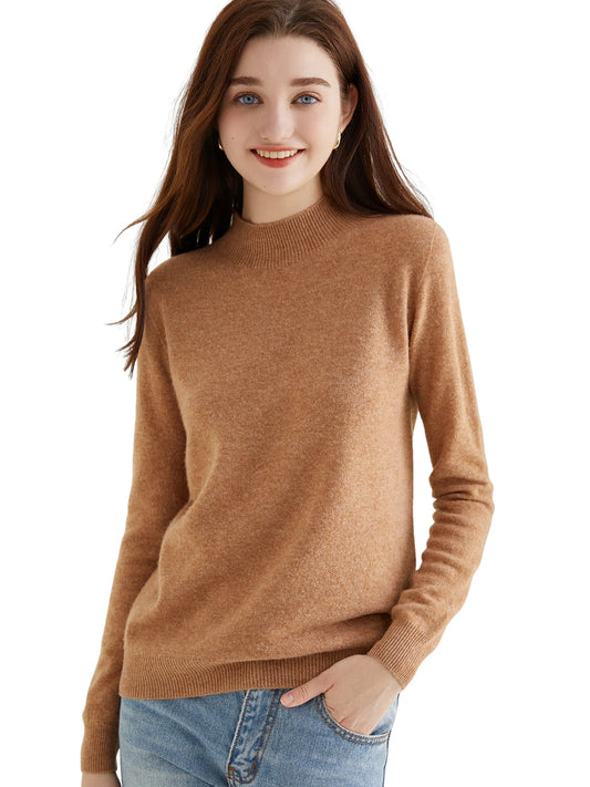 Sweater Woman Knitwears 100% Merino Wool Turtleneck Long Sleeve Top Fashion Women Sweaters 2023 Vintage Knit Pullovers Clothing