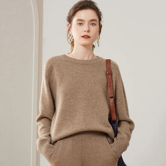 Cashmere O-neck sweater