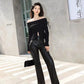 Stylish Chic Black Soft PU Leather Straight Pants Women High Waist Autumn Winter Ladies Faux Leather Trousers 2023