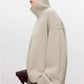 Thickened turtleneck 100% pure cashmere sweater women's loose lazy knit silhouette sweater European products