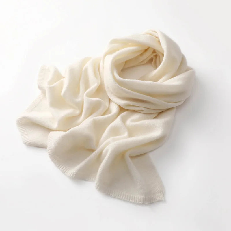 100% Cashmere Knitted Scarf