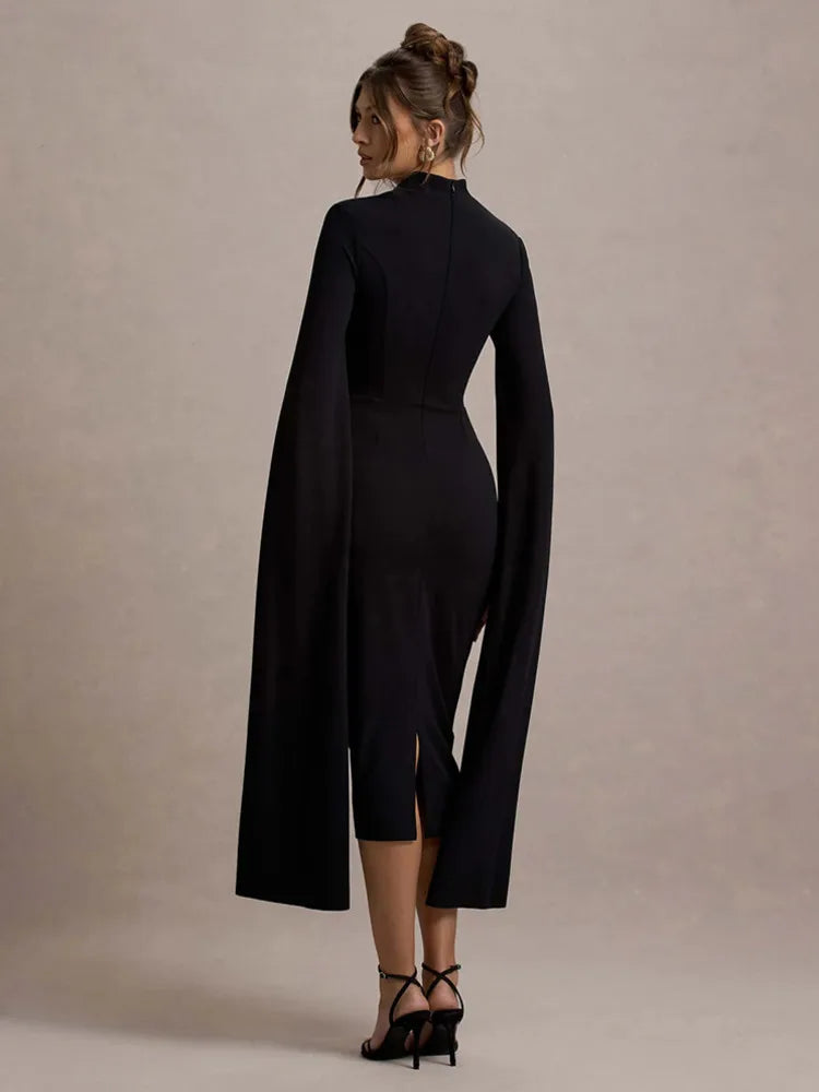 Elegant Long Sleeved Dress