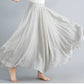 Cotton Linen Women Skirts Maxi Elegant