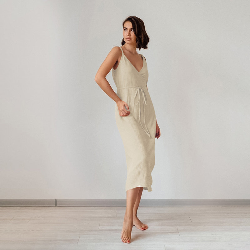 Organic cotton midi-dress