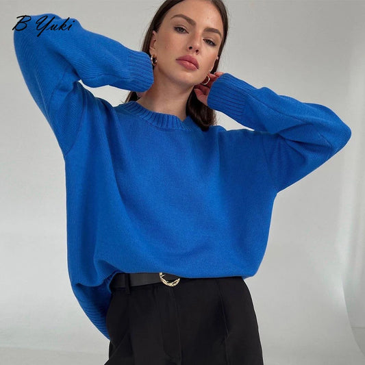 Oversized Knitted Cashmere Pullover