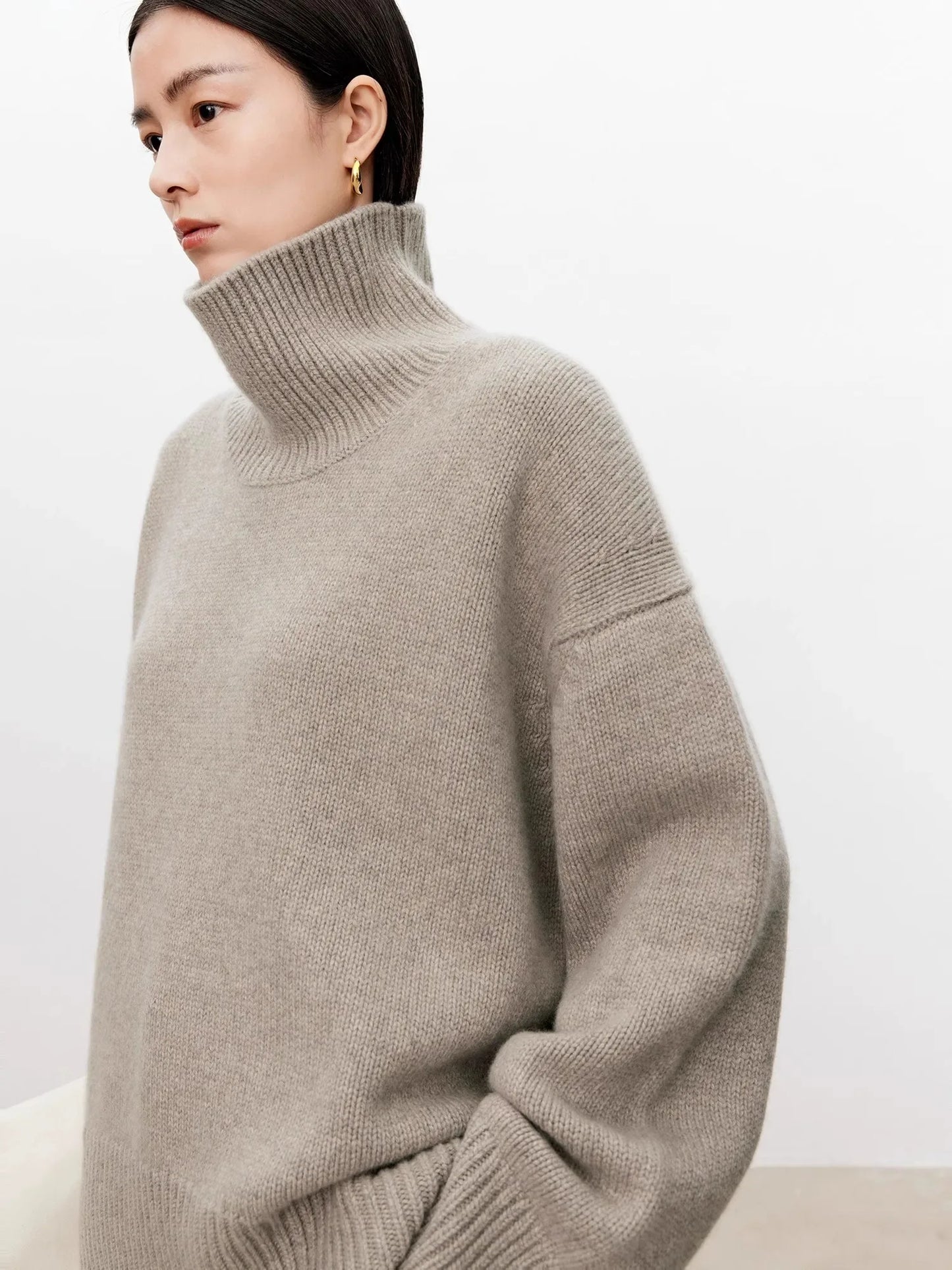 Turtleneck cashmere jumper