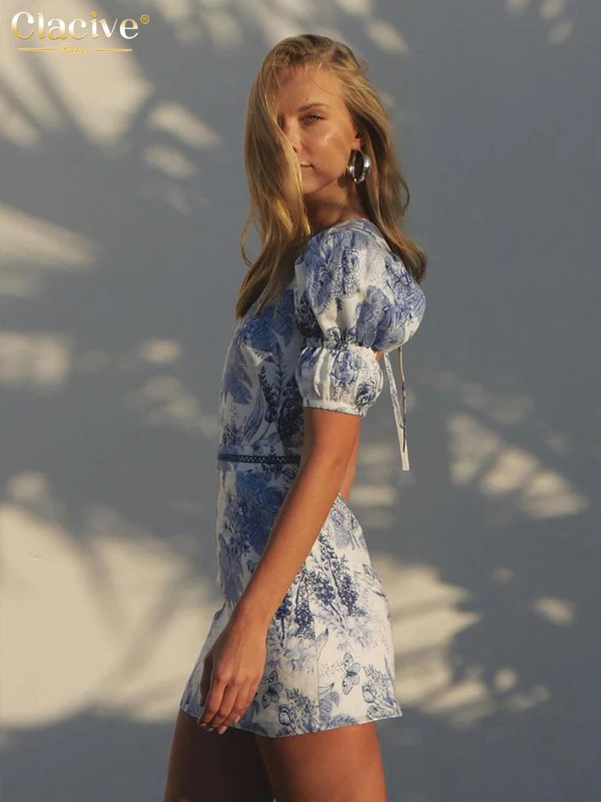 Summer Slim Print Dress