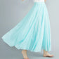 Cotton Linen Women Skirts Maxi Elegant