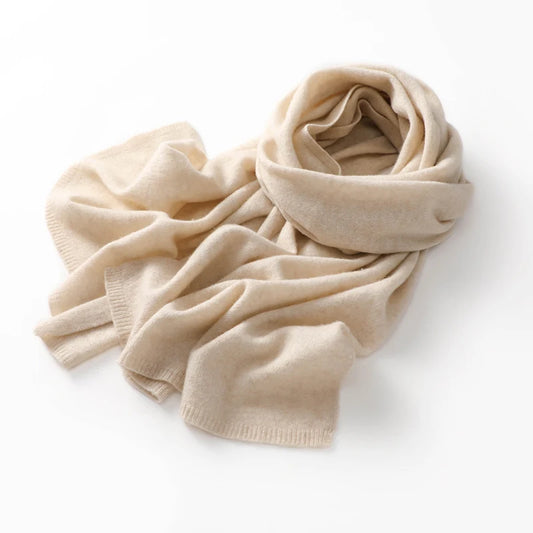 100% Cashmere Knitted Scarf