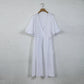 Elegant And Pretty Women'S Dress 100% Cotton Muslin Summer Puff Sleeve White Streetwear Party Holiday