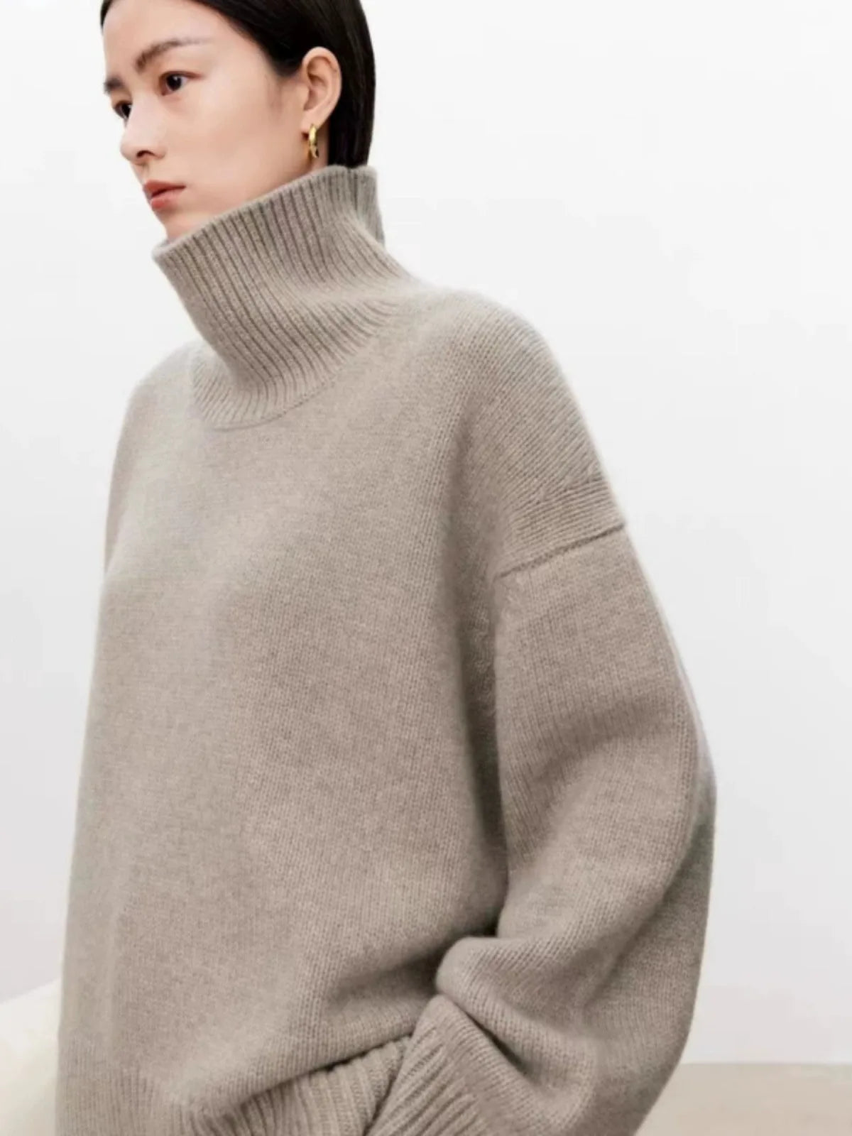 Turtleneck cashmere sweater