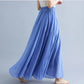 Cotton Linen Women Skirts Maxi Elegant