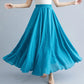 Cotton Linen Women Skirts Maxi Elegant