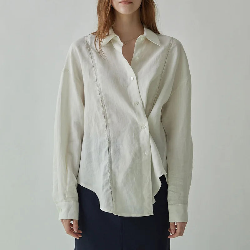 Minimalist linen shirt