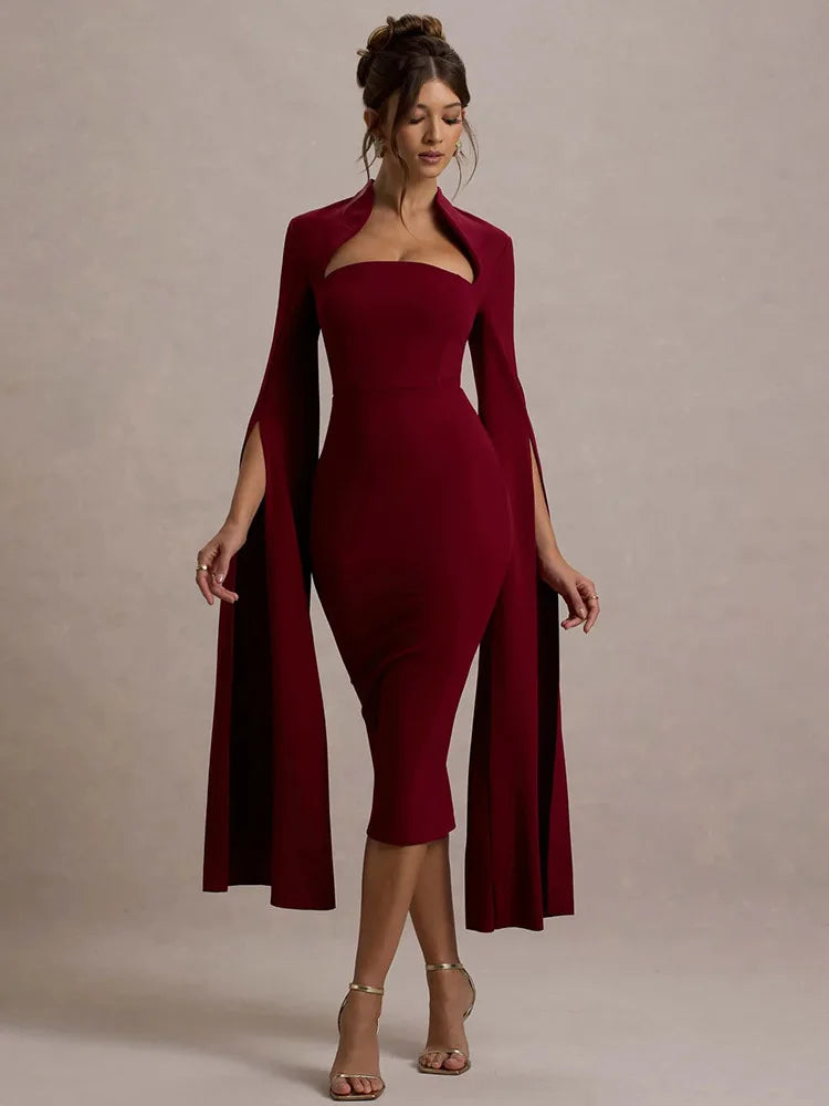 Elegant Long Sleeved Dress