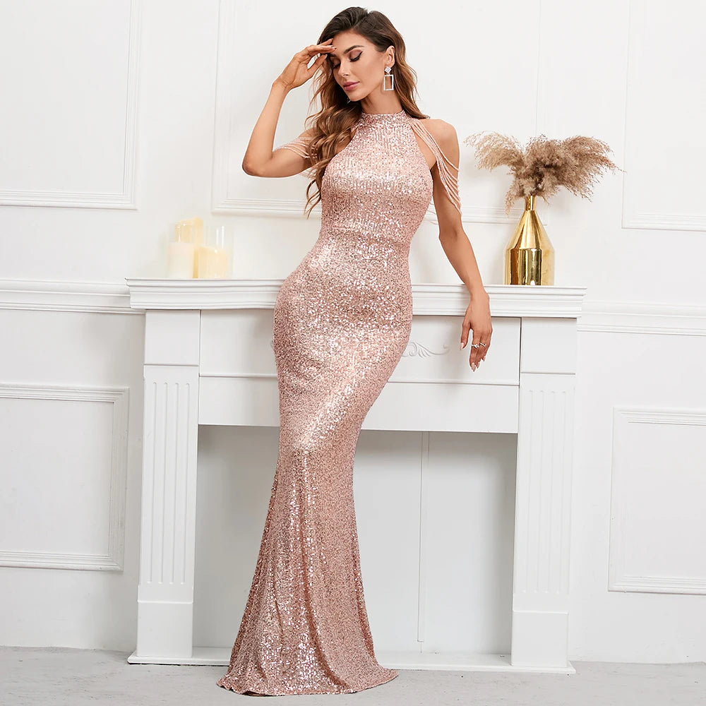 Sequin Evening Dress