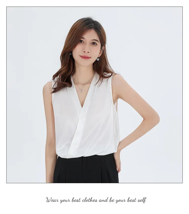 Real Silk Heavyweight Sleeveless Shirt