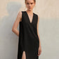 Summer French sleeveless shift dress Women's Haute Couture loose slimming mini sundress