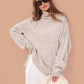 Wolfeel Autumn Winter WomenTurtleneck Knitted Sweater Fashion Oversized Casual Top Loose Jumper Female Pull Thick Warm Pullover