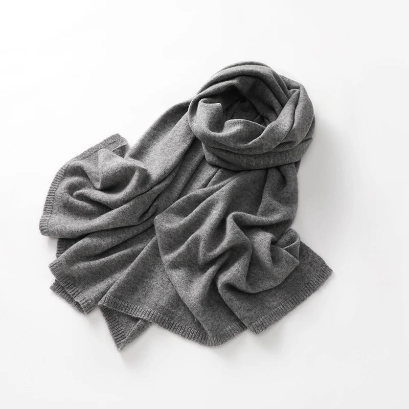 100% Cashmere Knitted Scarf