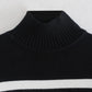 Winter Black And White Stripe Sweater Women Streetwear Loose Pullover Jumper Tops Female Long Sleeve Turtleneck Knitted Sweaters