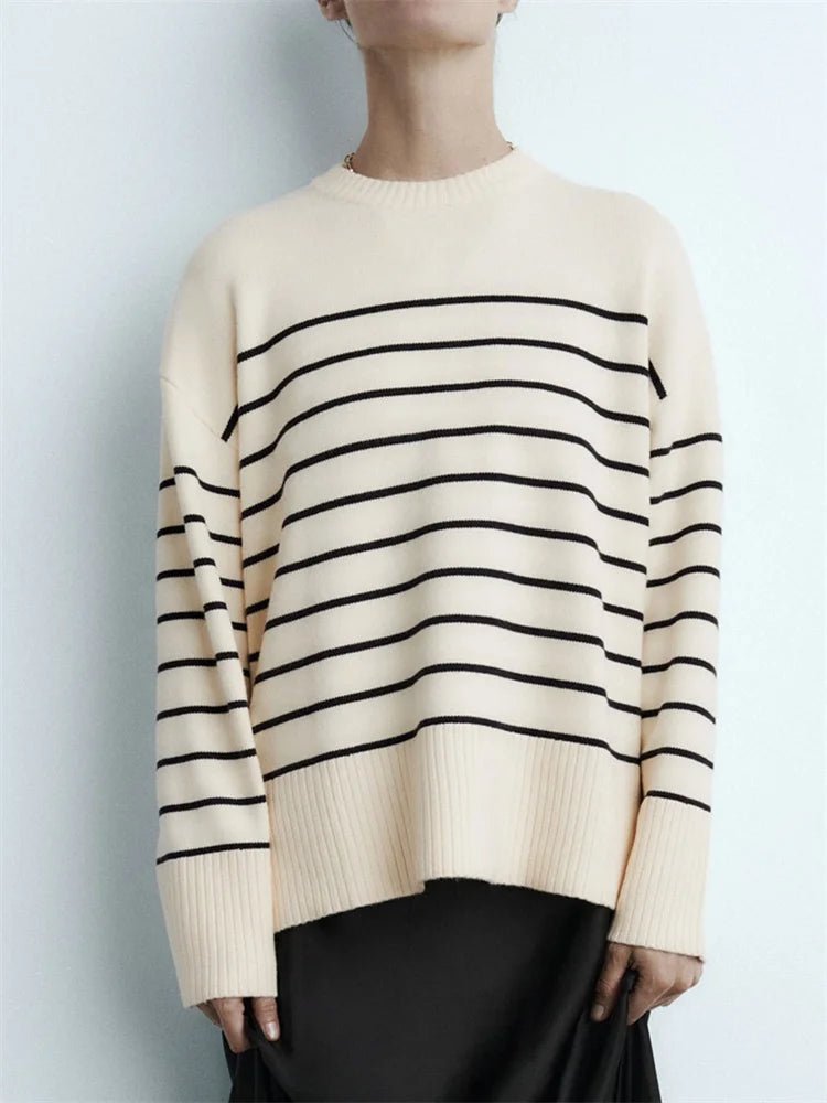 Stripe Cashmere Sweater