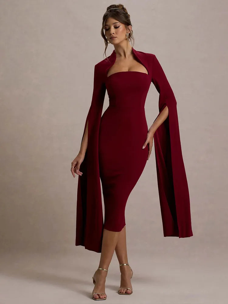 Elegant Long Sleeved Dress