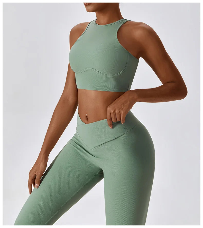 Fitness Push Up Crop Top