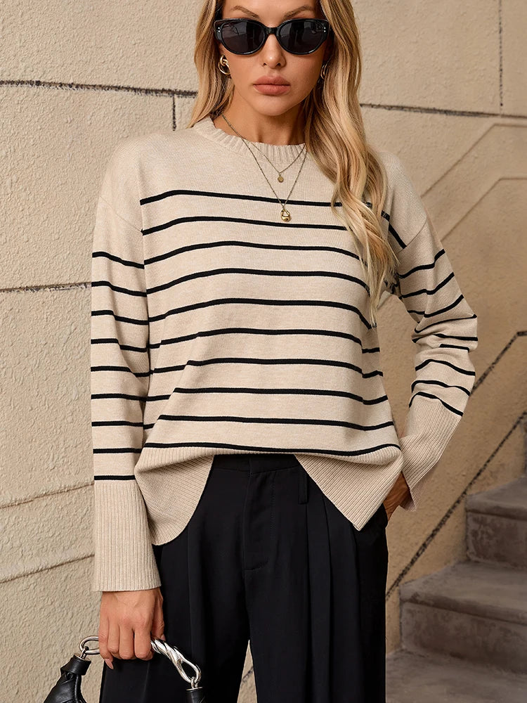 Stripe Cashmere Sweater