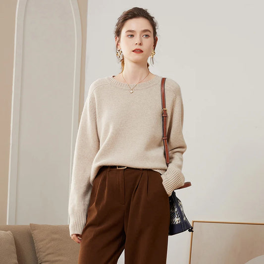 Cashmere O-neck sweater