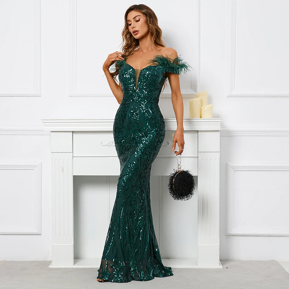 Sequin Evening Dress