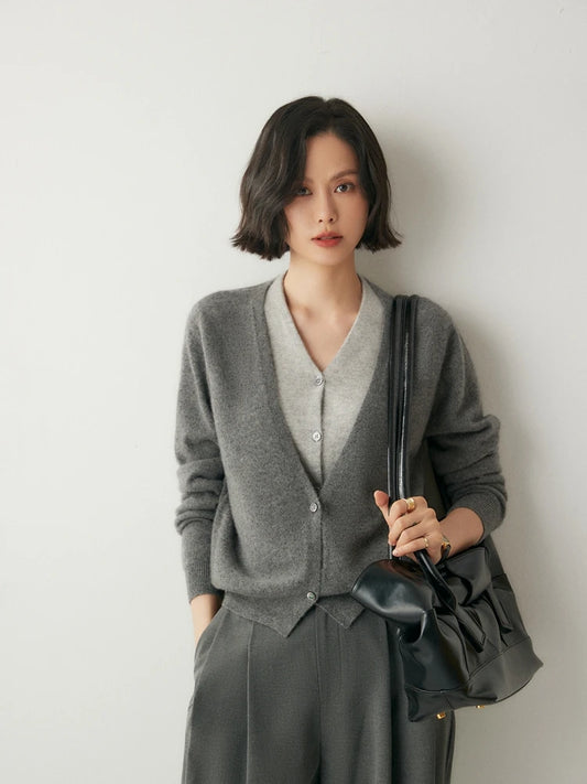 Pure cashmere cardigan