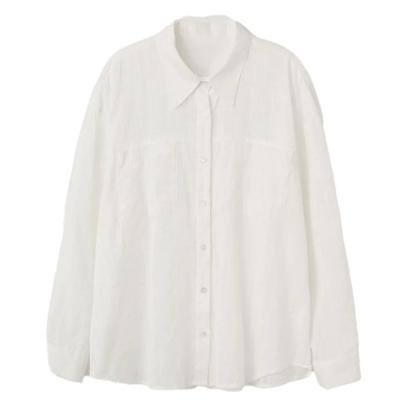 Organic cotton white shirt