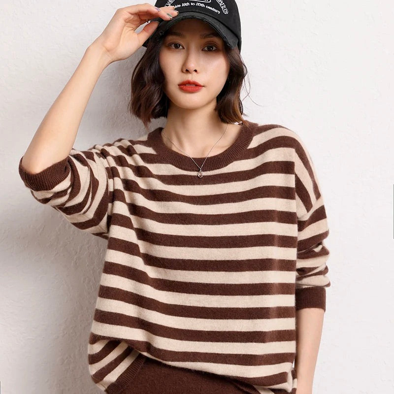 O-neck cashmere sweater