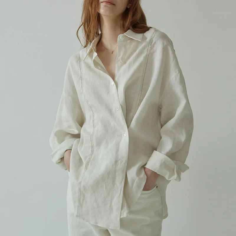 Minimalist linen shirt