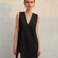 Summer French sleeveless shift dress Women's Haute Couture loose slimming mini sundress